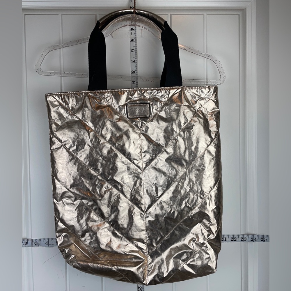 Victoria’s Secret metallic silver tote